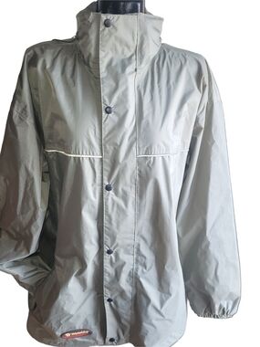 Wetskins Light Olive Green Men’s Waterproof Light Rain Jacket Size XXL